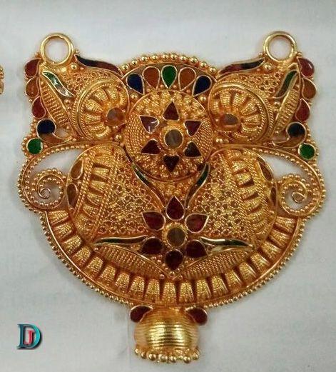 New and Latest Design of Rajasthani fancy gold Mangalsutra 