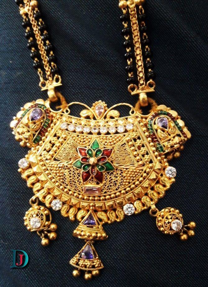 New and Latest Design of Rajasthani fancy gold Mangalsutra 
