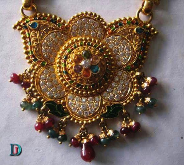 New and Latest Design of Rajasthani fancy gold Mangalsutra 