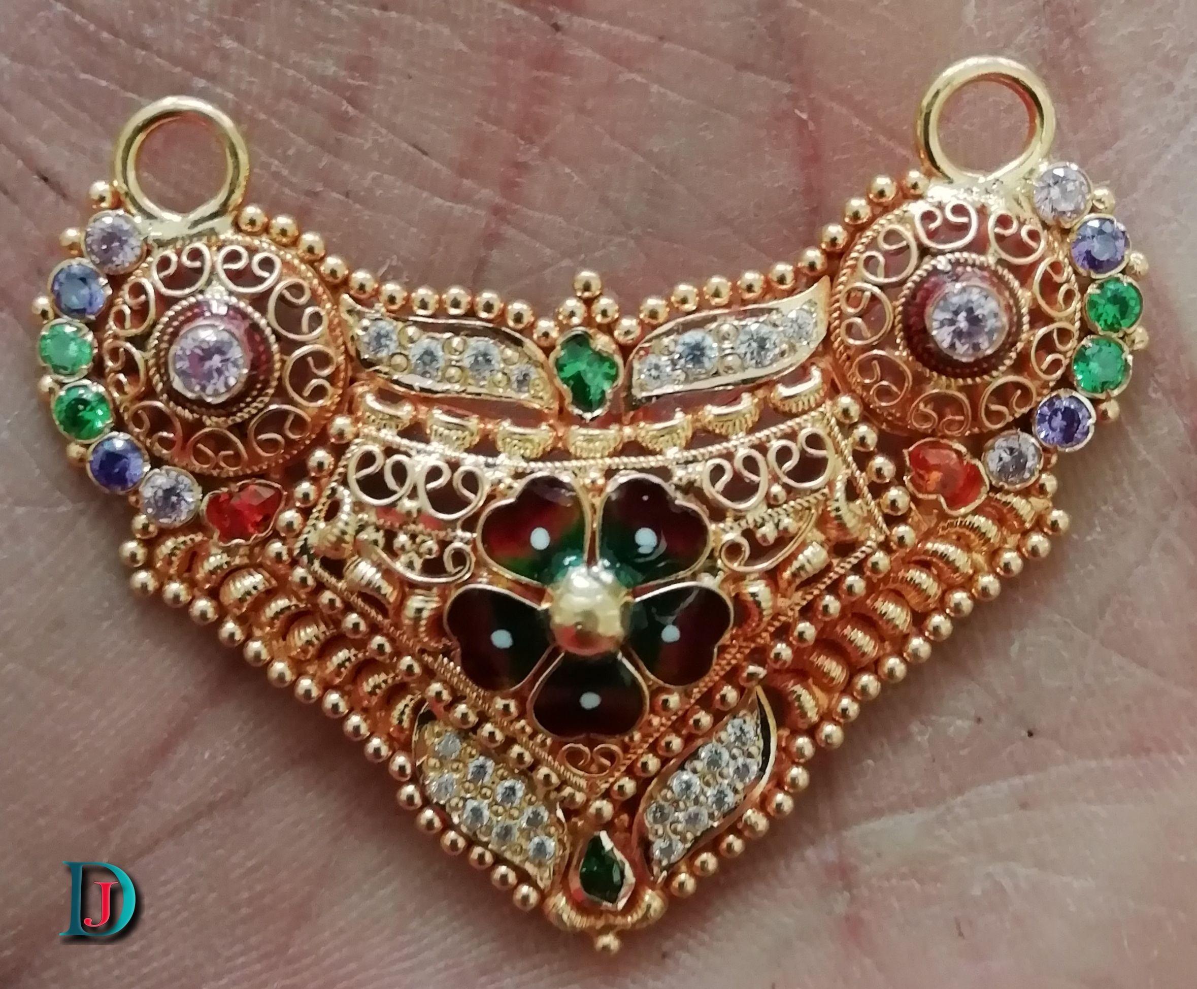 New and Latest Design of Rajasthani fancy gold Mangalsutra  with weight 9 gm