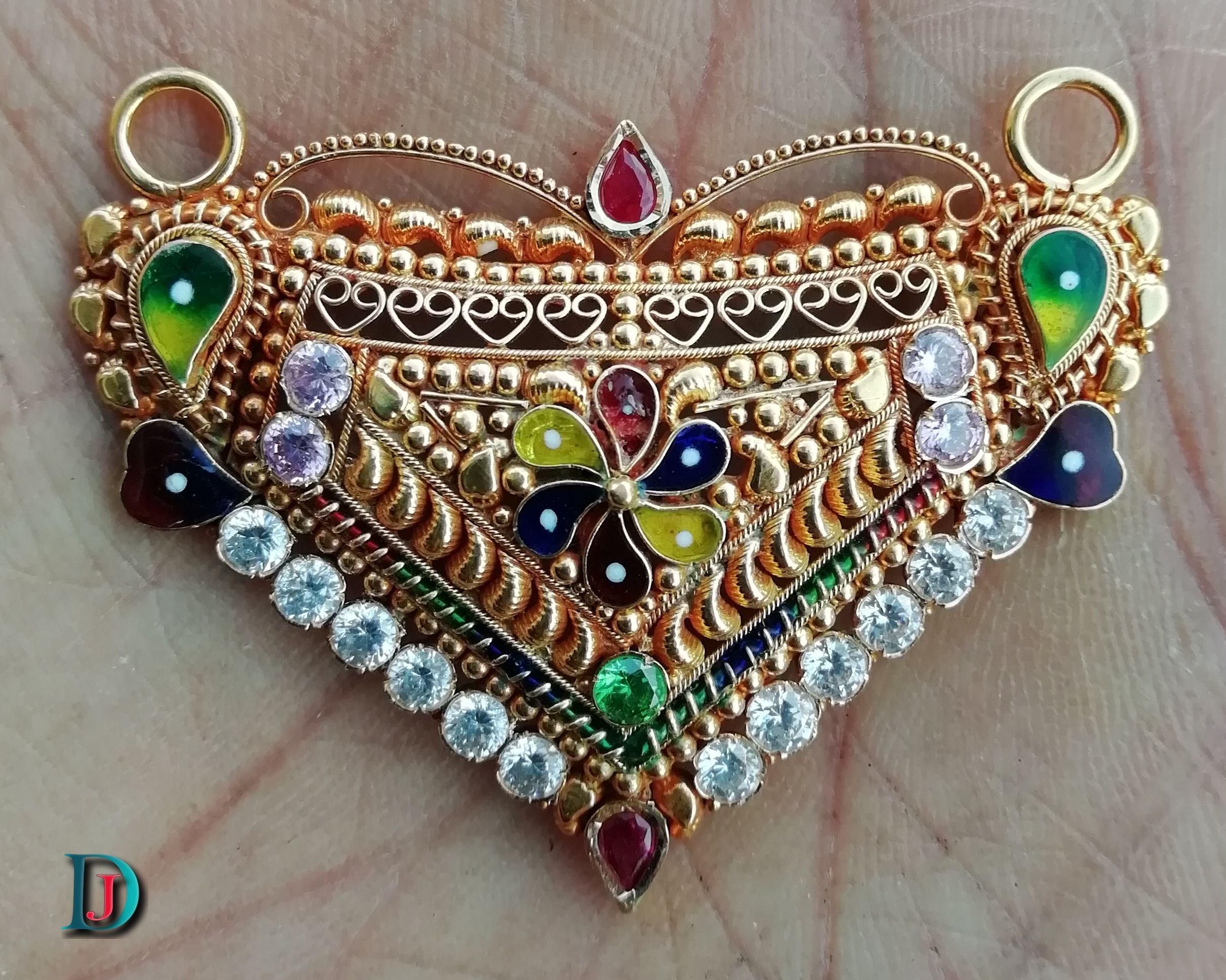 New and Latest Design of Rajasthani fancy gold Mangalsutra  with weight 8 gm