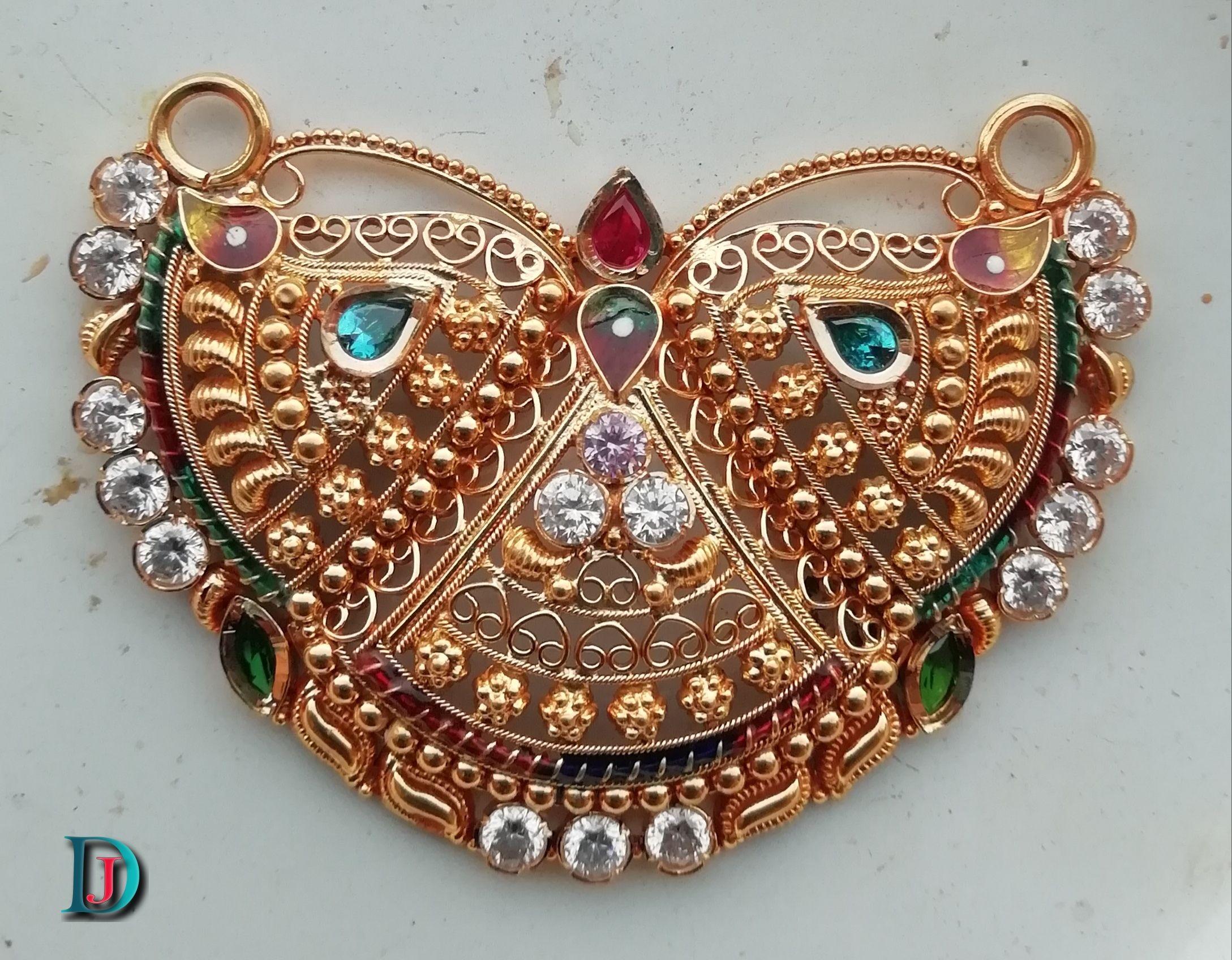 New and Latest Design of Rajasthani fancy gold Mangalsutra  with weight 8 gm