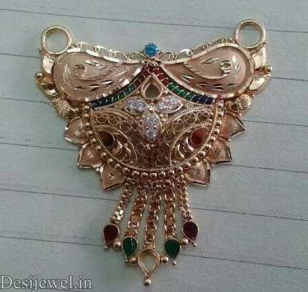 New and Latest Design of Rajasthani fancy gold Mangalsutra 