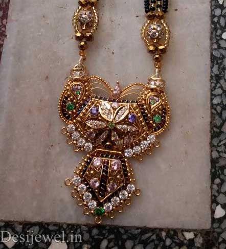 New and Latest Design of Rajasthani fancy gold Mangalsutra 