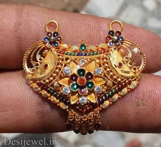 New and Latest Design of Rajasthani fancy gold Mangalsutra 