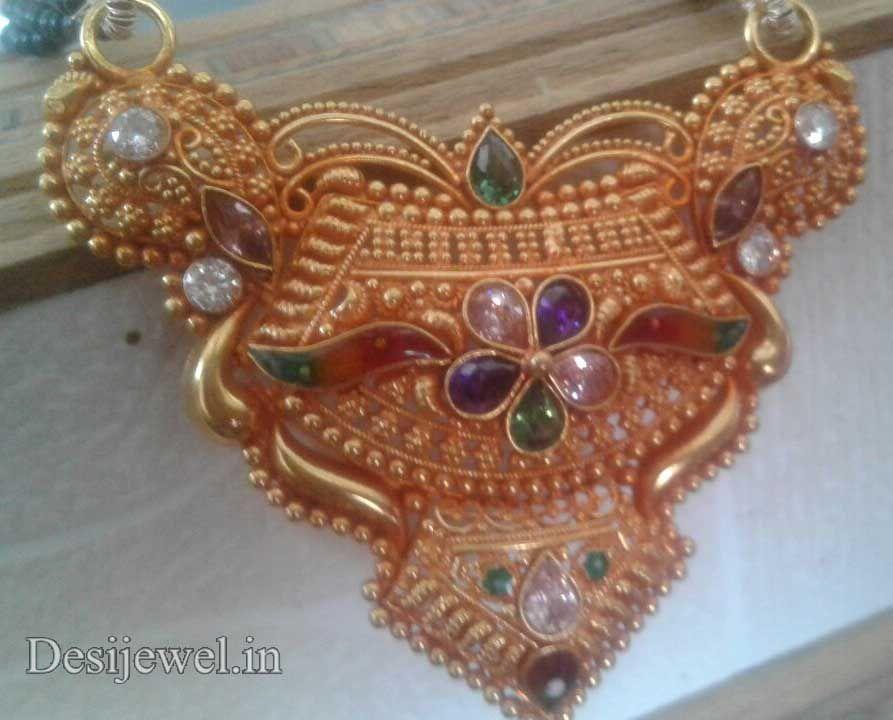 New and Latest Design of Rajasthani fancy gold Mangalsutra 