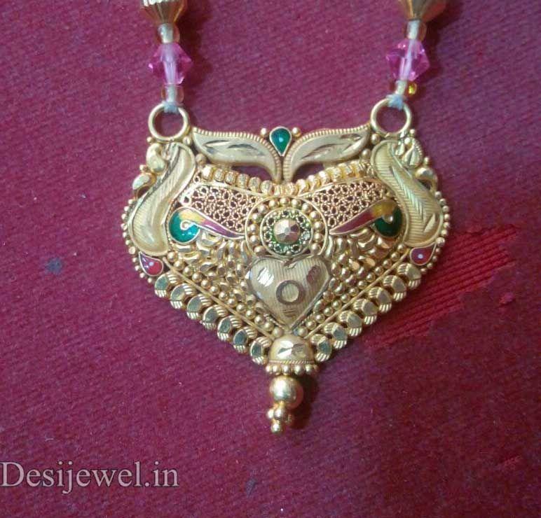 New and Latest Design of Rajasthani fancy gold Mangalsutra 