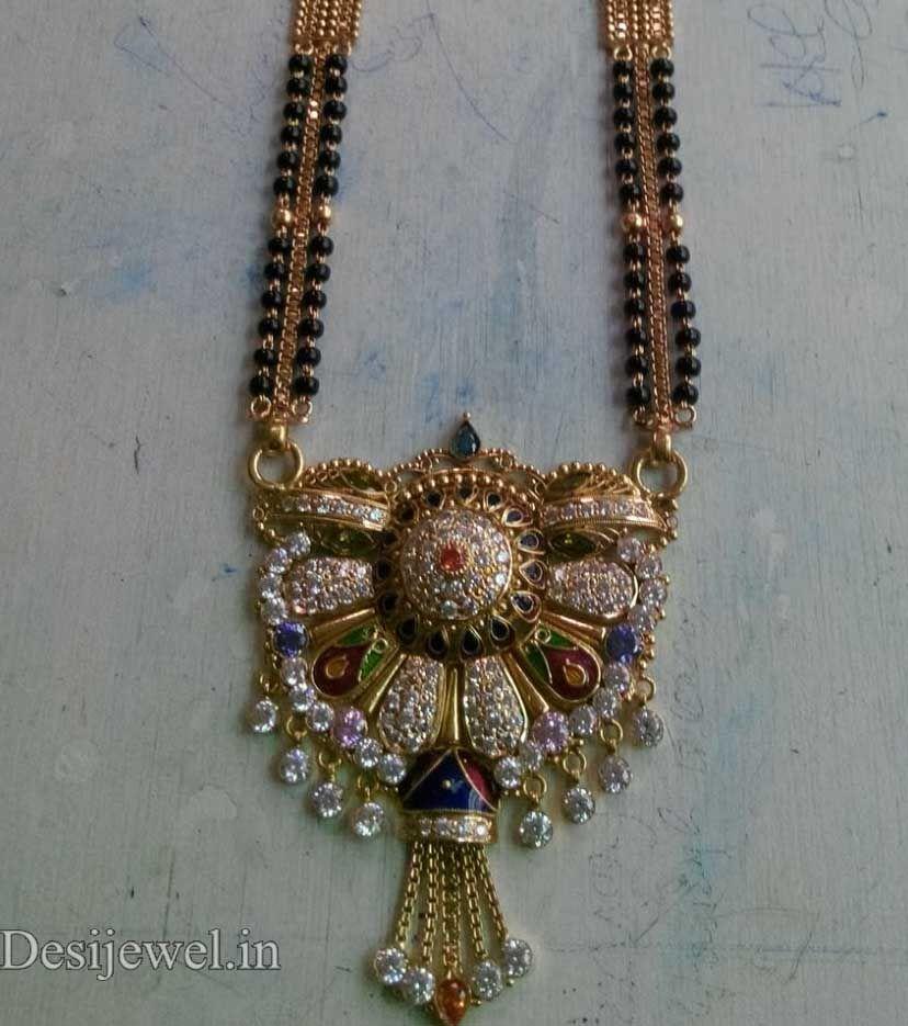 New and Latest Design of Rajasthani fancy gold Mangalsutra 