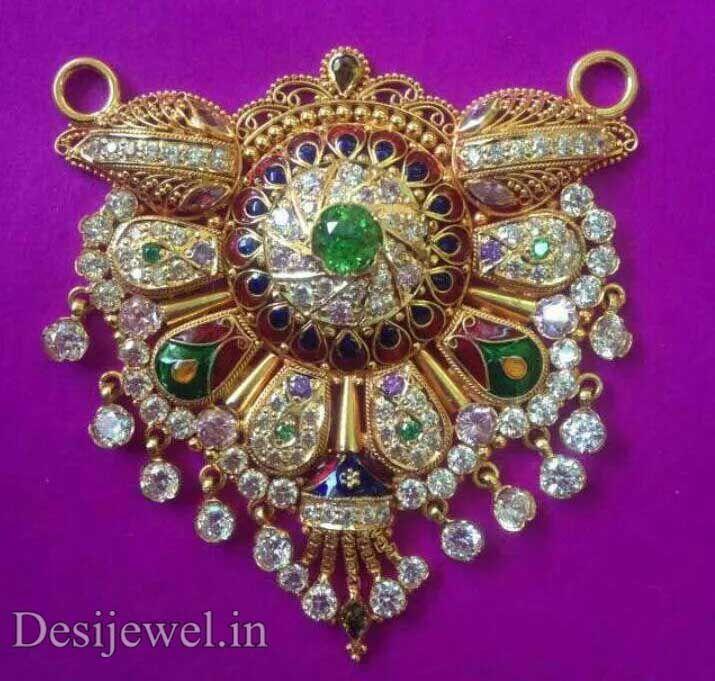 New and Latest Design of Rajasthani fancy gold Mangalsutra 