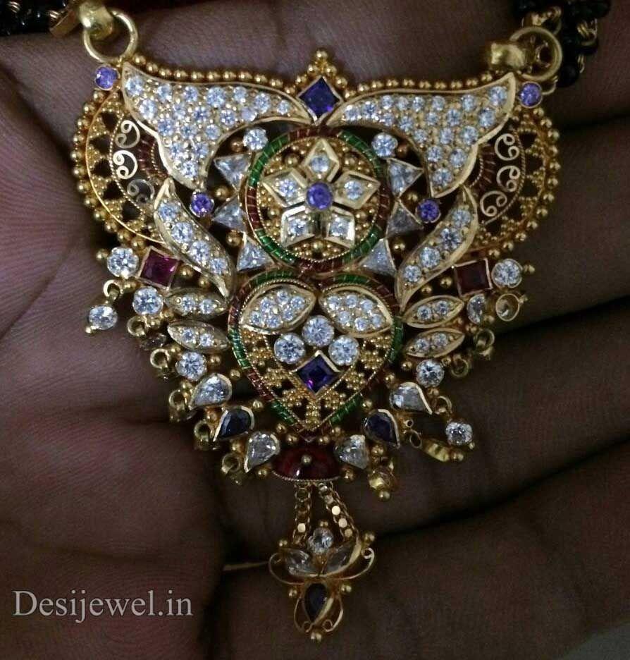 New and Latest Design of Rajasthani fancy gold Mangalsutra 