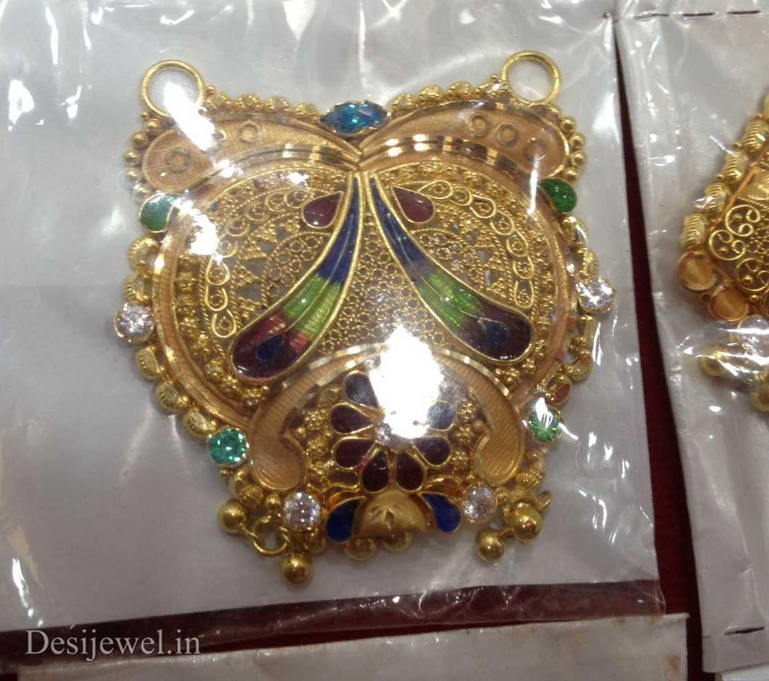 New and Latest Design of Rajasthani fancy gold Mangalsutra 