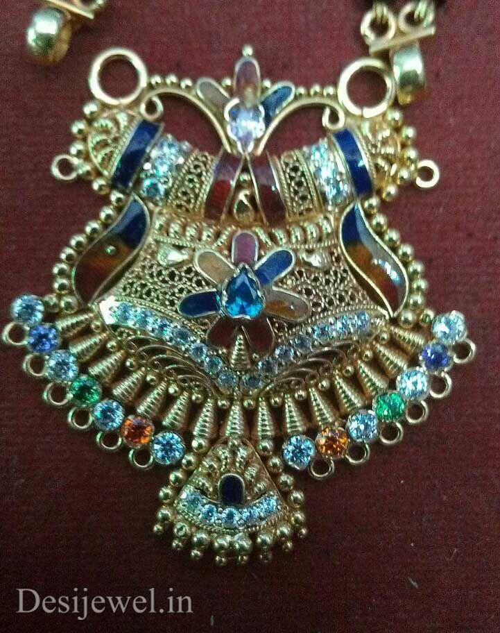 New and Latest Design of Rajasthani fancy gold Mangalsutra 