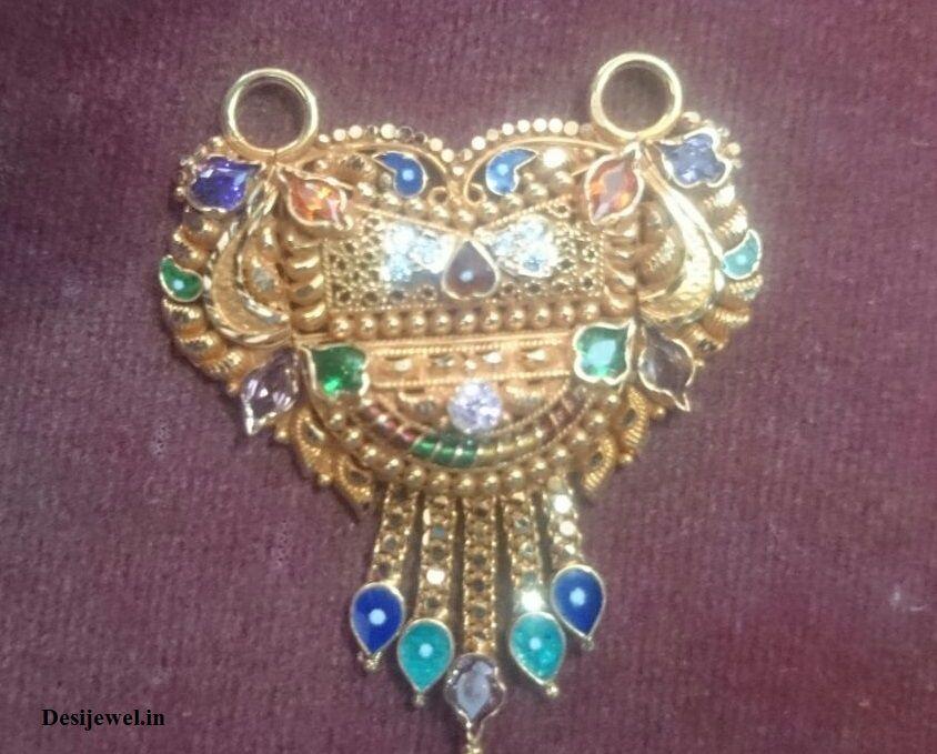 New and Latest Design of Rajasthani fancy gold Mangalsutra 