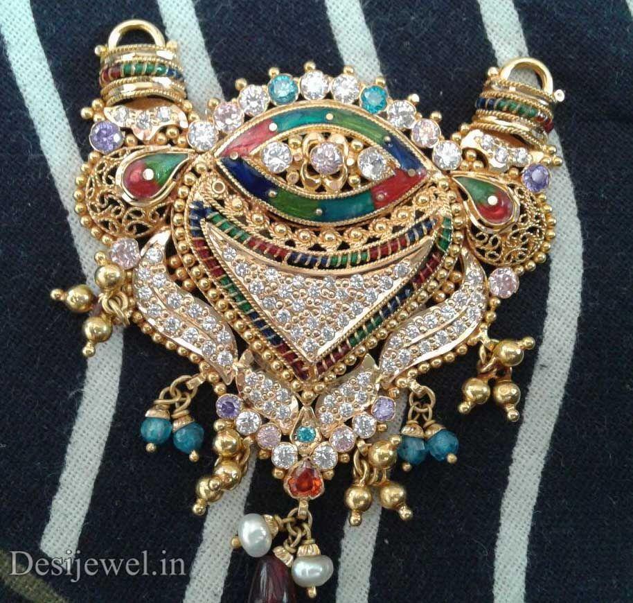 New and Latest Design of Rajasthani fancy gold Mangalsutra  with weight 13 gm