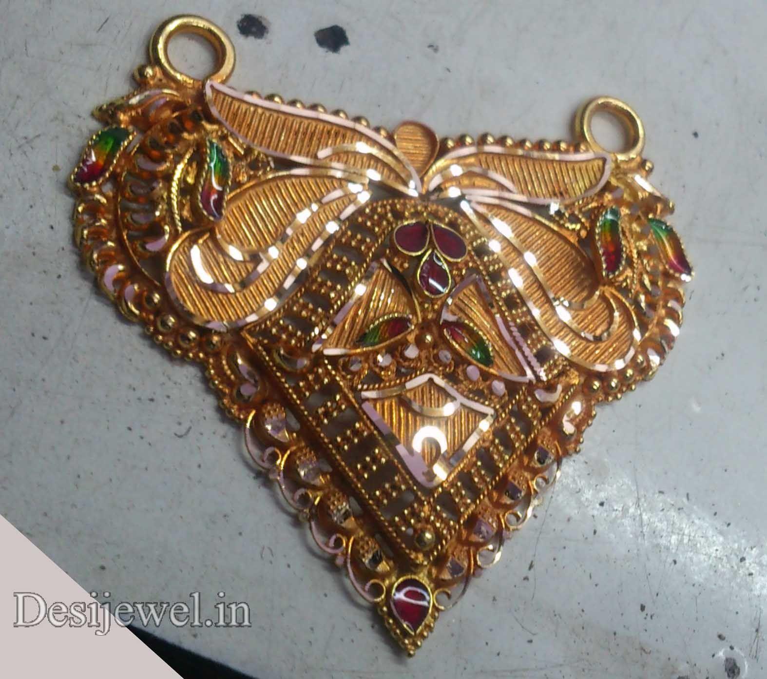 New and Latest Design of Rajasthani fancy gold Mangalsutra 