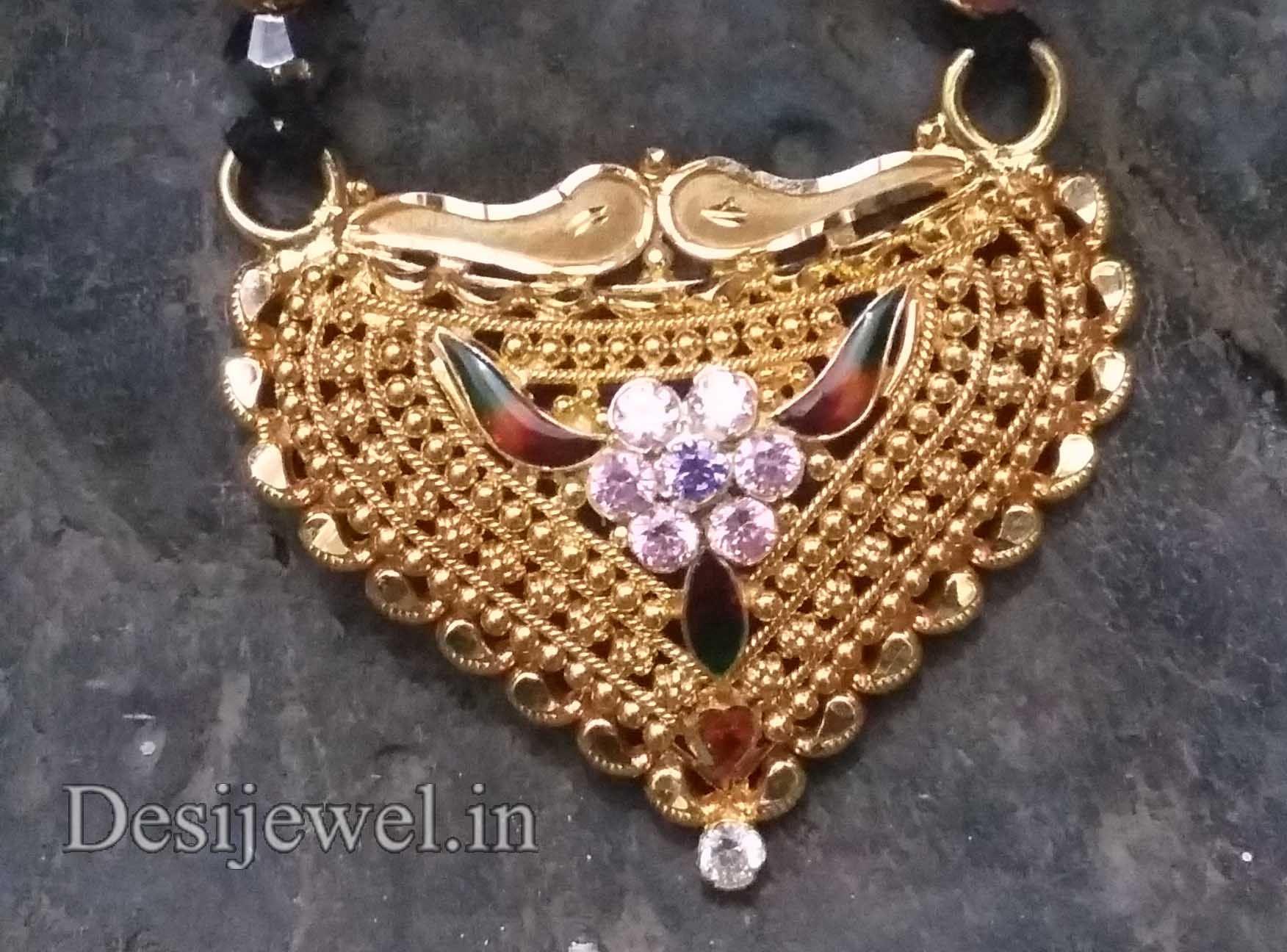 New and Latest Design of Rajasthani fancy gold Mangalsutra 