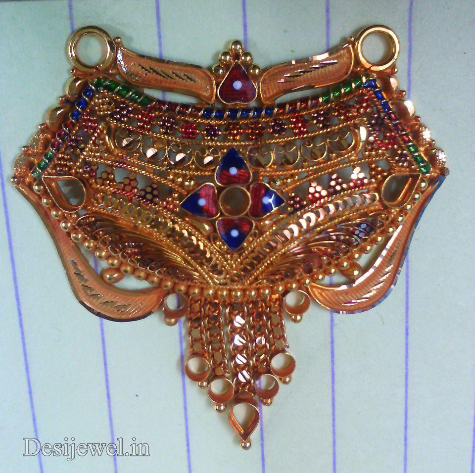New and Latest Design of Rajasthani fancy gold Mangalsutra 