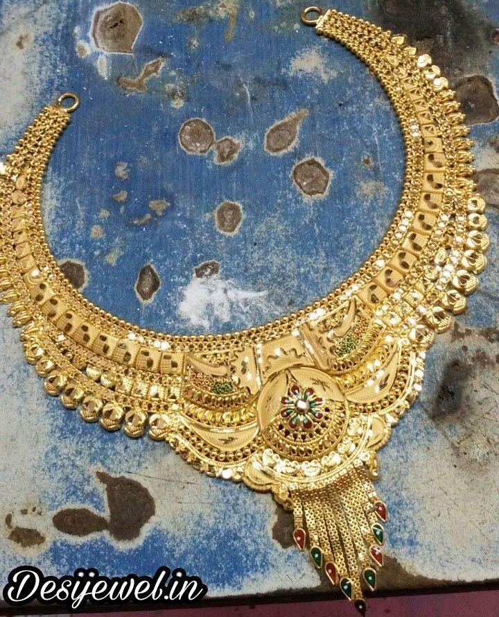 New and Latest Design of Rajasthani fancy gold Necklace 