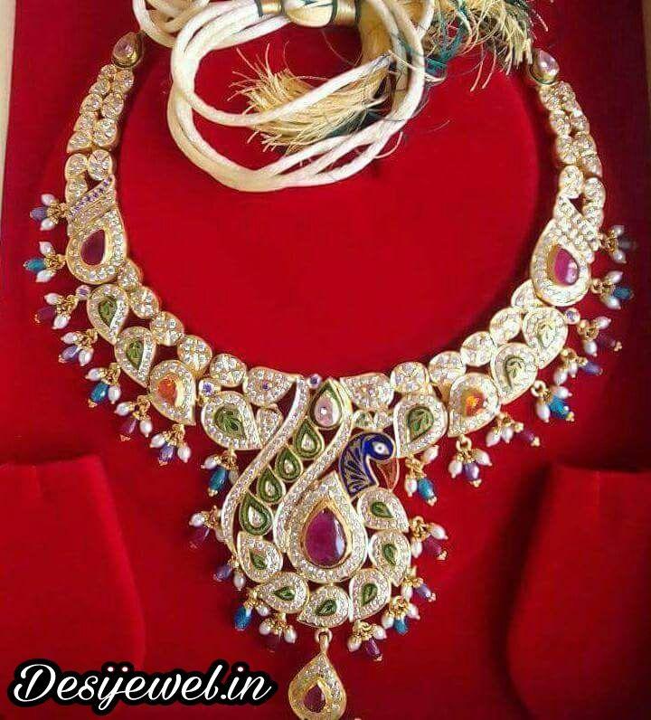 New and Latest Design of Rajasthani fancy gold Necklace 