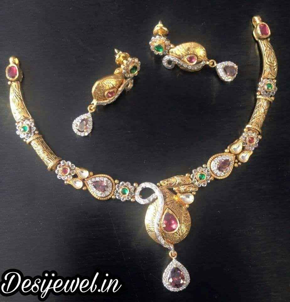 New and Latest Design of Rajasthani fancy gold Necklace 