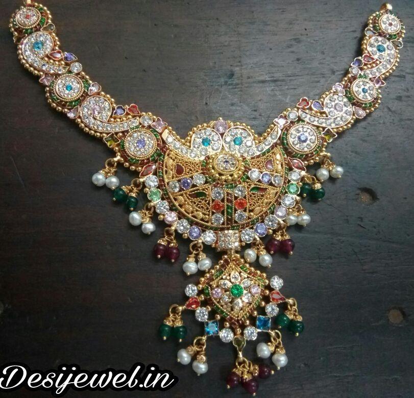 New and Latest Design of Rajasthani fancy gold Necklace 