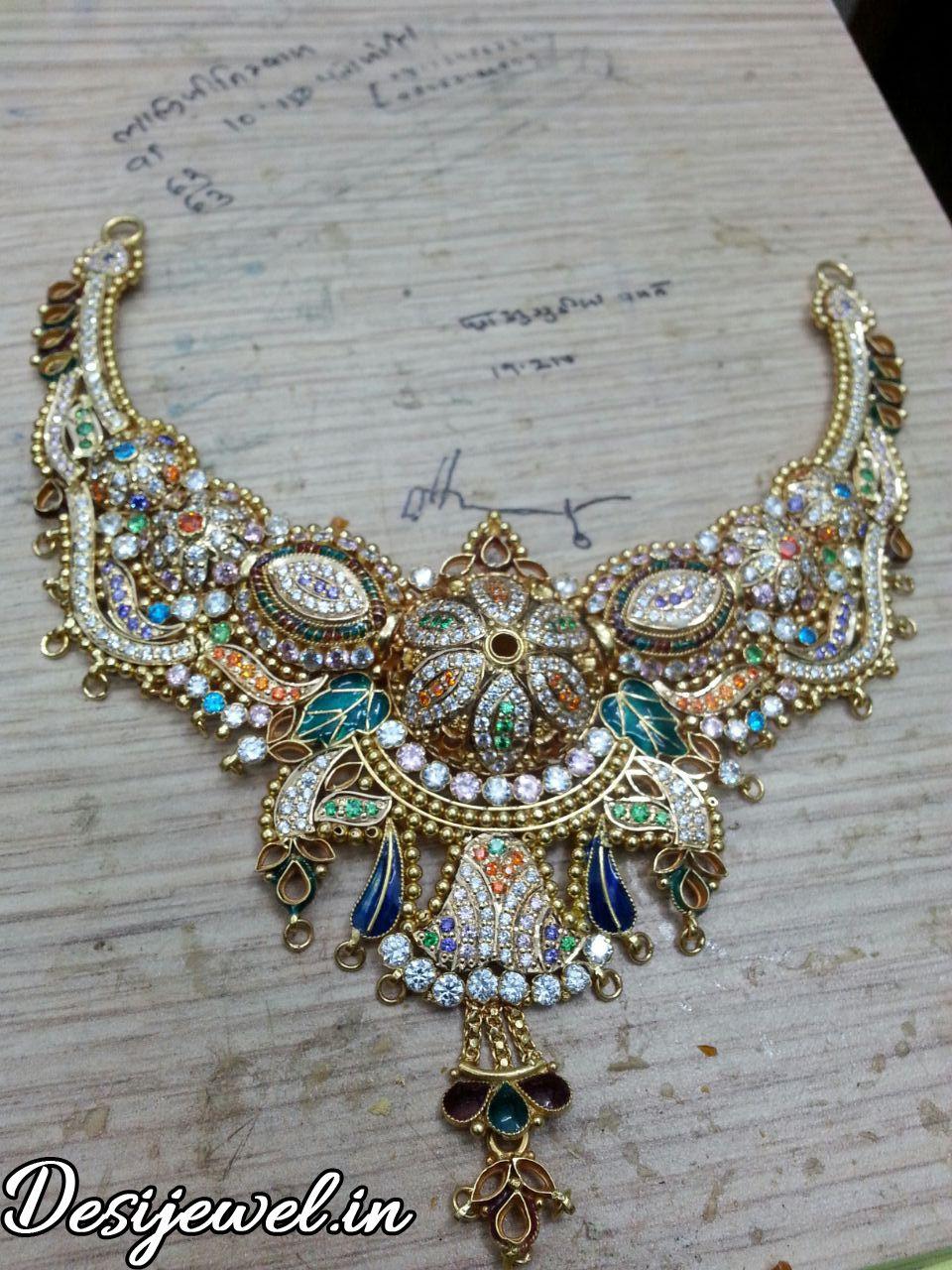 New and Latest Design of Rajasthani fancy gold Necklace 