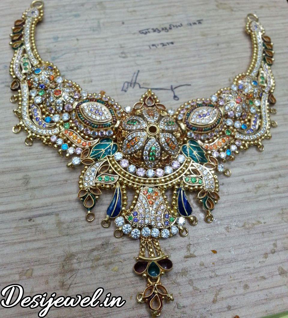 New and Latest Design of Rajasthani fancy gold Necklace 