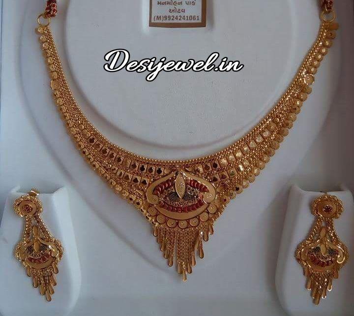 New and Latest Design of Rajasthani fancy gold Necklace 