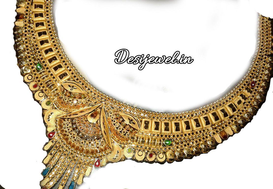 New and Latest Design of Rajasthani fancy gold Necklace 