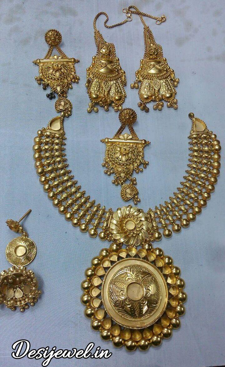 New and Latest Design of Rajasthani fancy gold Necklace 