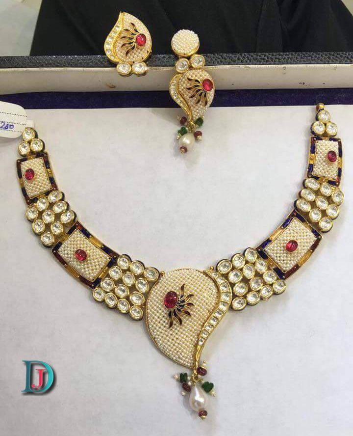 New and Latest Design of Rajasthani fancy gold Necklace 