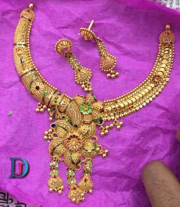 New and Latest Design of Rajasthani fancy gold Necklace 