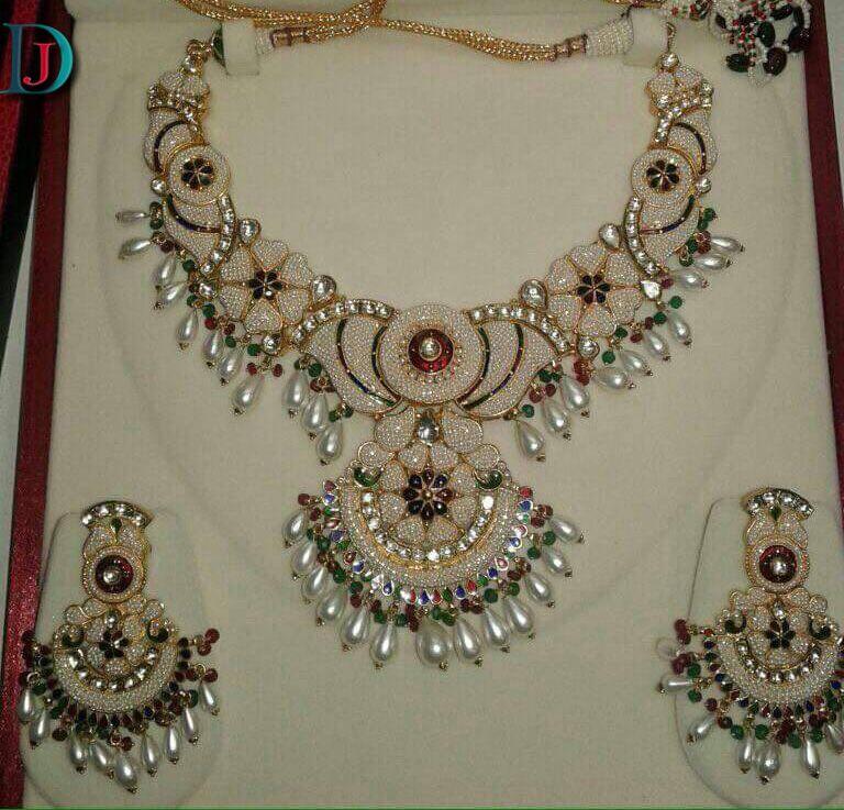 New and Latest Design of Rajasthani fancy gold Necklace 