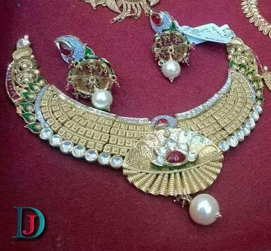 New and Latest Design of Rajasthani fancy gold Necklace 