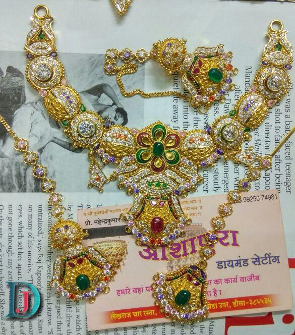 New and Latest Design of Rajasthani fancy gold Necklace 