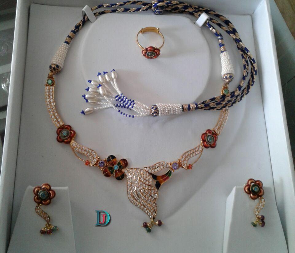 New and Latest Design of Rajasthani fancy gold Necklace 