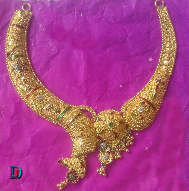 New and Latest Design of Rajasthani fancy gold Necklace 