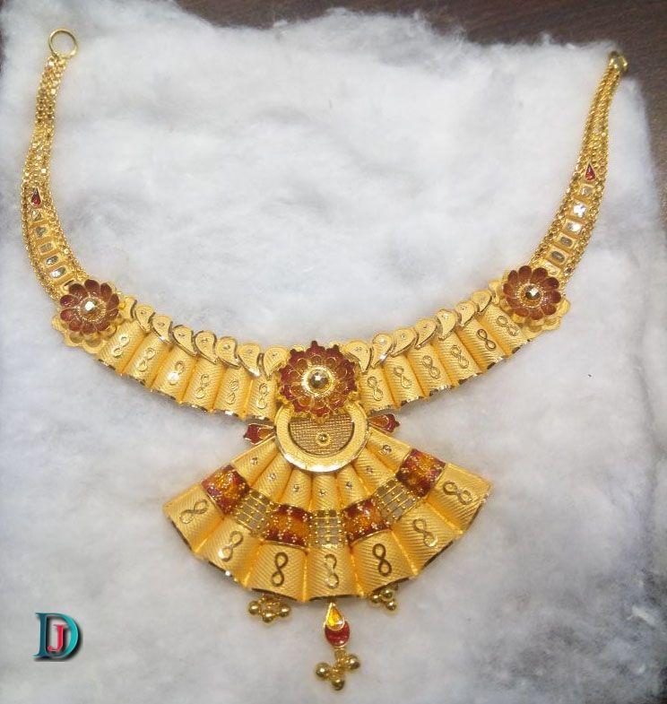 New and Latest Design of Rajasthani fancy gold Necklace 