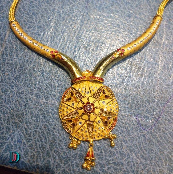 New and Latest Design of Rajasthani fancy gold Necklace 