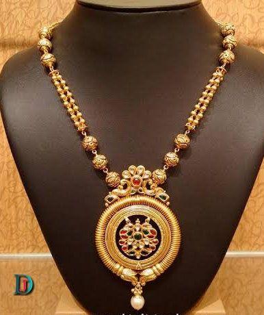 New and Latest Design of Rajasthani fancy gold Necklace 