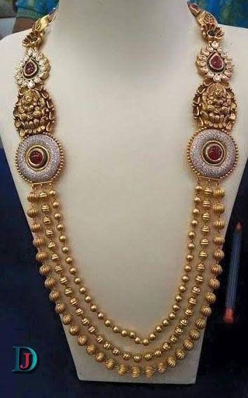 New and Latest Design of Rajasthani fancy gold Necklace 