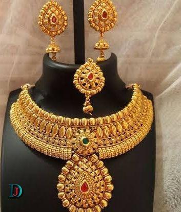 New and Latest Design of Rajasthani fancy gold Necklace 