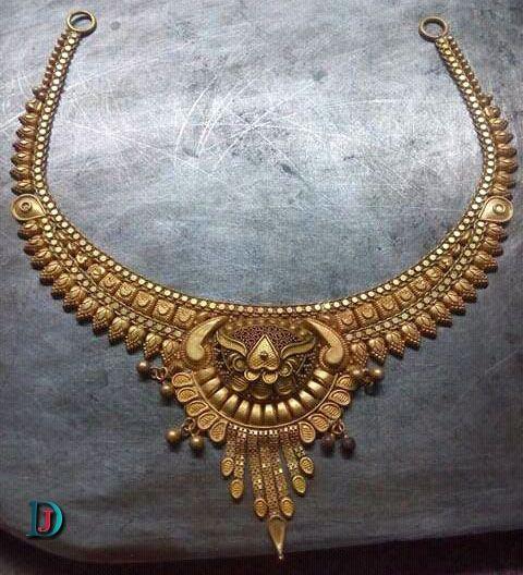 New and Latest Design of Rajasthani fancy gold Necklace 