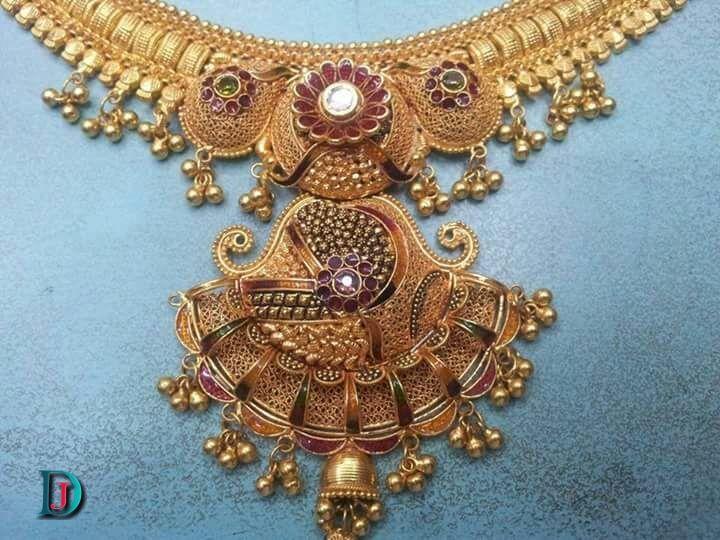 New and Latest Design of Rajasthani fancy gold Necklace 