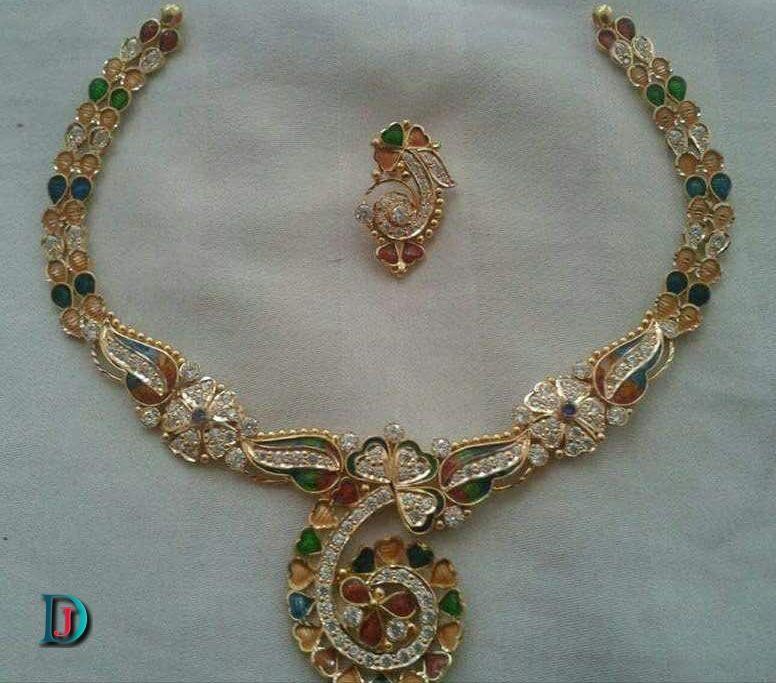 New and Latest Design of Rajasthani fancy gold Necklace 