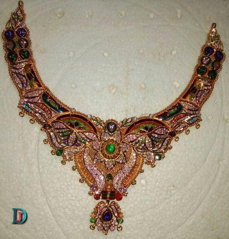 New and Latest Design of Rajasthani fancy gold Necklace 