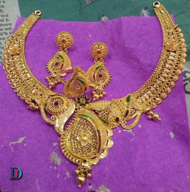 New and Latest Design of Rajasthani fancy gold Necklace 