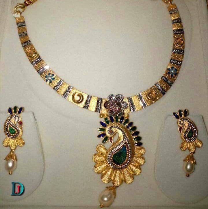 New and Latest Design of Rajasthani fancy gold Necklace 