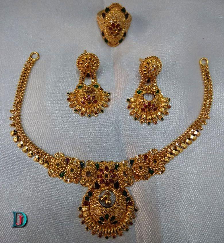 New and Latest Design of Rajasthani fancy gold Necklace 