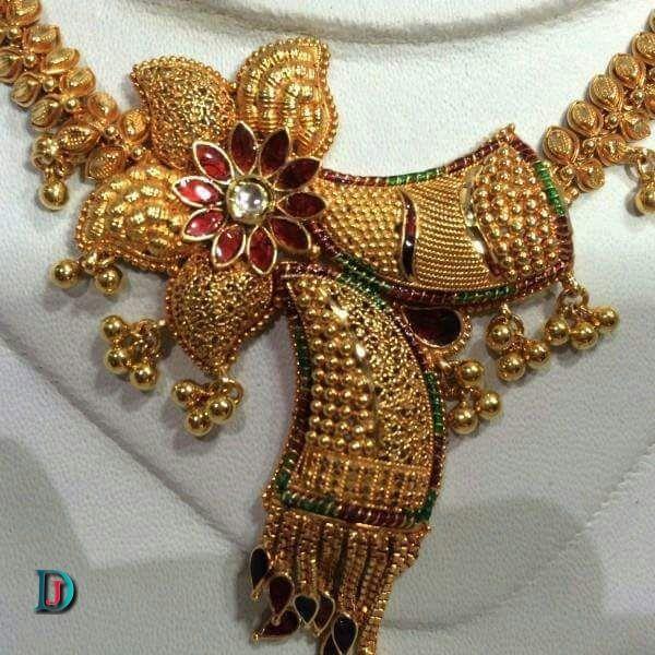 New and Latest Design of Rajasthani fancy gold Necklace 